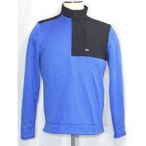 Under Armour Storm Golf Blue 1/2 Zip Sweater Fleece Pullover 1373415 Mens Size M